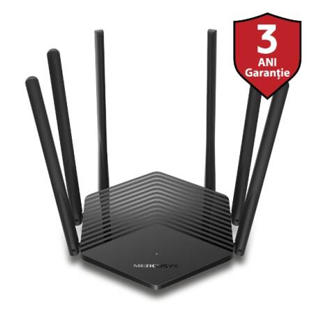 Router Wireless Mercusys MR50G, AC1900 Dual Band, Gigabit, Beamforming, MU-MIMO, Control Parental, Mod Access point
