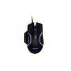 Mouse SPGM-ALIEN-RACE Spacer, gaming, cu fir, USB, optic, 12.000 dpi, butoane/scroll 8/1, iluminare RGB, Negru