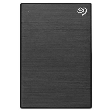 Hard Disk Extern portabil Seagate One Touch 5TB, 2.5in, USB 3.2 Gen 1, Aluminiu, Negru