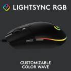 Mouse gaming Logitech G102 Lightsync, 8000 dpi, RGB, Negru