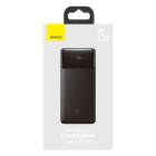Baterie Externa Baseus Bipow 15w, 10000 mAh, Display Lcd, 4 Porturi, Negru