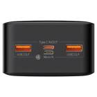 Powerbank Baseus Bipow, 30000 mAh, Afisaj Digital, Negru