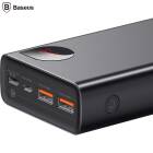 Powerbank Baseus Adaman Metal 20000mAh PD QC 3.0 65W 2 porturi USB, 1 port USB-C, 1 port micro USB, Negru