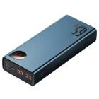 Powerbank Baseus Adaman Metal 20000mAh PD QC 3.0 65W 2 porturi USB, 1 port USB-C, 1 port micro USB, Albastru