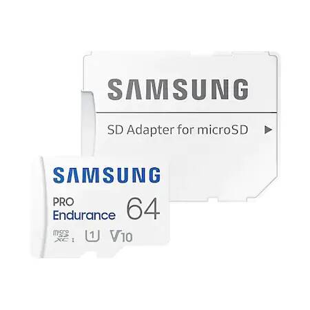 Card de memorie Samsung microSD, PRO Endurance, 64GB, 100MB/s