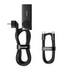 Încărcător Baseus GaN3 Pro wall charger / powerstrip 2xUSB + 2xUSB-C + AC, 100W (NEGRU)