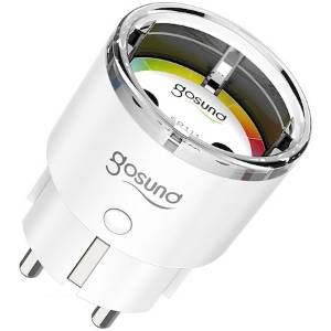Priza inteligenta Gosund SP111, Wireless, 15A, monitorizare consum, protectie copii, compatibil Alexa si Googl