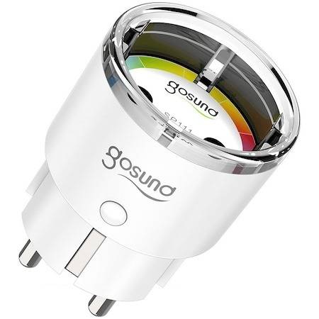 Priza inteligenta Gosund SP111, Wireless, 15A, monitorizare consum, protectie copii, compatibil Alexa si Googl