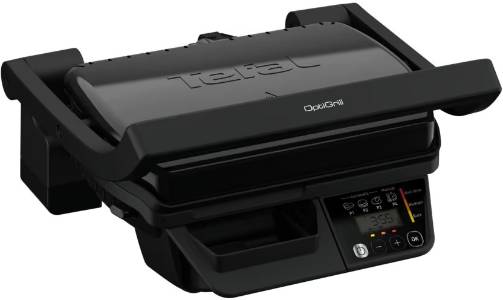 Gratar electric Tefal OptiGrill GC7P0810, 2000 W, 3 programe automate, placi tip grill antiaderente 30 x 20 cm