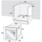 Pachet Cuptor incorporabil Arctic AROSC21130BD, 71 l, 4 programe, AquaDropClean, Grill, Timer + Plita incorpor