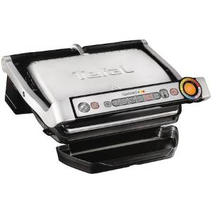 Gratar electric TEFAL OptiGrill+ GC712D34, 2000W, 6 programe automate, argintiu-negru