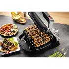 Gratar electric TEFAL OptiGrill+ GC712D34, 2000W, 6 programe automate, argintiu-negru