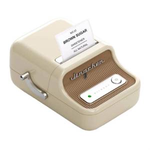 Imprimanta termica de etichete NIIMBOT B21 portabila pentru imbracaminte, adresa, afaceri, iOS, Crem