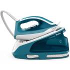 Statie de calcat Tefal Express Essential SV6131E0, 2200W, presiune 5.8 bari,jet de abur 350g/min, alb/albastru