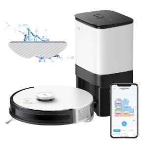 Robot de aspirare TP-Link Tapo RV30 Plus, Aspirator & Mop & Statie, Sistem LiDAR & Gyro, 4200 Pa, Autonomie de