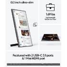 Monitor portabil Arzopa 17.3inch 1080p sRgb Fhd Hdr Ips Hdmi Usb C Type C difuzor dual foarte subtire