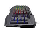 Tastatura gaming Havit KB878L cu fir de 1.5m, 104 taste, conexiune USB, iluminat RGB, Negru