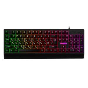 Tastatura cu fir, RGB, Sven KB-C7150EL, negru