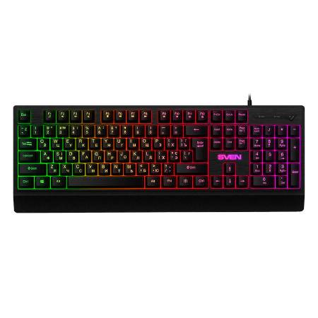 Tastatura cu fir, RGB, Sven KB-C7150EL, negru