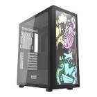 Carcasa pentru computer darkFlash DK210 Graffiti, Middle Tower, ATX, ITX, Micro ATX, Negru