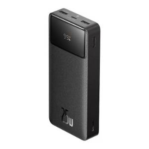 Acumulator extern Baseus Bipow, 20000mAh, 25W, 2xUSB, 1xUSB-C, QC, AFC, FCP, Indicator baterie, Negru