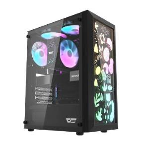 Carcasa computer Darkflash DK180 Graffiti, negru