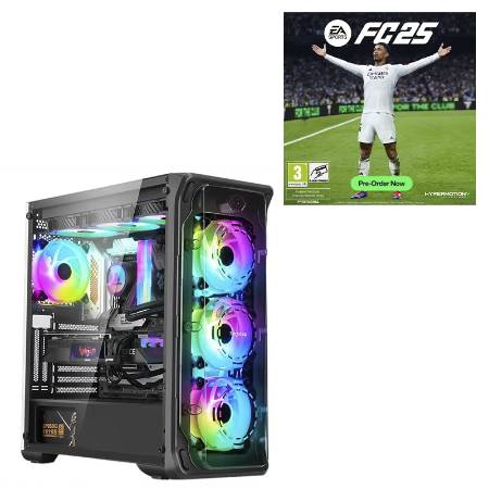 Sistem Desktop PC GAMING PROLIGHT® Procesor Intel® i5-12400 4.4GHz, 32GB RAM DDR4, 1TB SSD, VIDEO Nvidia RTX 4060 8GB, Windows 11 PRO + Cadou Joc EA Sports FC25 pentru PC, Varianta electronica , Cont Steam