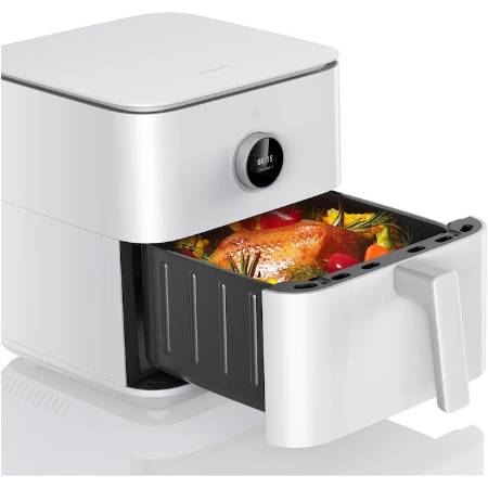 Friteuza fara ulei Xiaomi Smart Air Fryer BHR7358EU, 1800W, 6.5l, 50-60Hz, 220-240V, Aplicatie Xiaomi Home,Alb