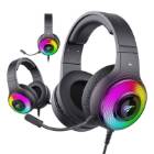 Kit gaming Havit RGB cu Tastatura, Mouse, Casti cu microfon, Mousepad