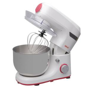 ccccRobot de bucatarie Akai AKM500, Capacitate 500 g sau 2.5 l, Putere maxima 450 W, Alb-Rosu