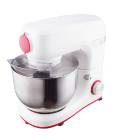 ccccRobot de bucatarie Akai AKM500, Capacitate 500 g sau 2.5 l, Putere maxima 450 W, Alb-Rosu