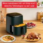 Friteuza cu aer cald Tefal Easy Fry Max EY245310, capacitate 5L, 1500W, 10 prg, touch, Verde