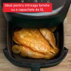 Friteuza cu aer cald Tefal Easy Fry Max EY245310, capacitate 5L, 1500W, 10 prg, touch, Verde