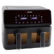 Friteuza dubla cu aer cald, 8 L, 1350 +1350 W  Zokura