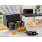 Friteuza dubla cu aer cald, 8 L, 1350 +1350 W  Zokura