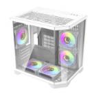 Sistem LuxuryCube GAMING PROLIGHT® Procesor Intel® i5-12400F 4.4GHz, 32GB RAM DDR4, 1TB SSD, VIDEO Nvidia RTX 4060 8GB, Windows 11 Pro, WiFi, Racire Lichid, Alb