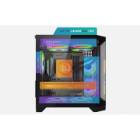 Sistem LuxuryCube GAMING PROLIGHT® Procesor Intel® i5-12400F 4.4GHz, 32GB RAM DDR4, 1TB SSD, VIDEO Nvidia RTX 4060 8GB, Windows 11 Pro, WiFi, Racire Lichid, Negru