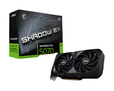 Placa video MSI GeForce RTX 5070 12G SHADOW 2X OC, 12GB GDDR7 192-Bit, 2542 MHz Boost, Pci Express Gen5
