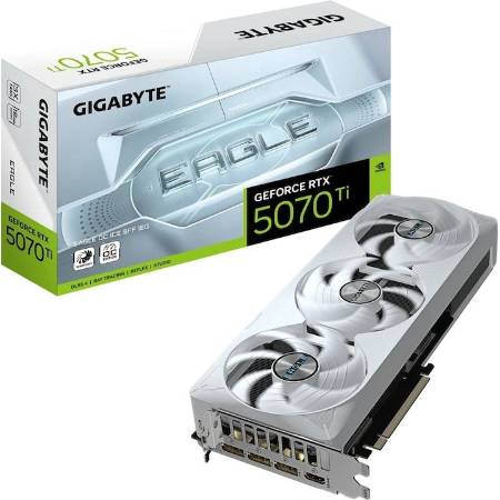 Placa video GIGABYTE GeForce RTX 5070 Ti EAGLE OC ICE SFF 16GB GDDR7 256-bit DLSS 4.0
