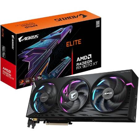 Placa video GIGABYTE AORUS Radeon™ RX 9070 XT ELITE, 16GB GDDR6, 256-bit