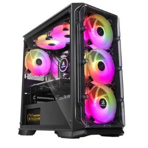 Sistem PC PROLIGHT Ryzen 5 5600X, 32GB RAM, 1TB SSD, VIDEO Nvidia GEFORCE 5060 8Gb, Wifi+Bluetooth, Racire Lichid