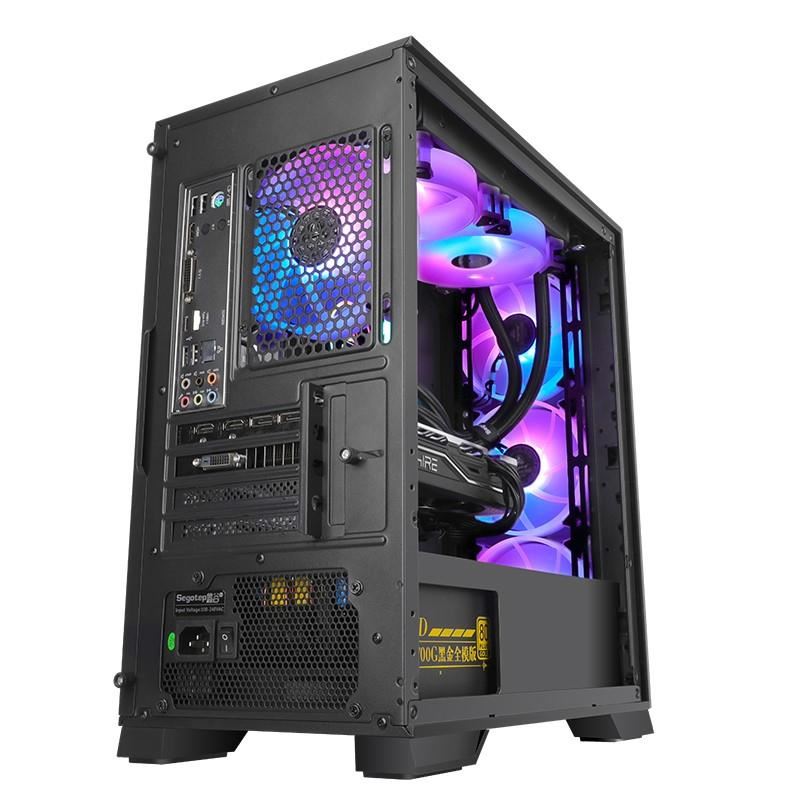 Sistem Desktop PC GAMING PROLIGHT® Procesor AMD Ryzen 7 5700X 4.6GHz, 32GB RAM, 1TB SSD, VIDEO AMD Radeon RX 9060XT 16GB, WiFI+Bluetooth, Windows 11 Pro, Racire Lichid