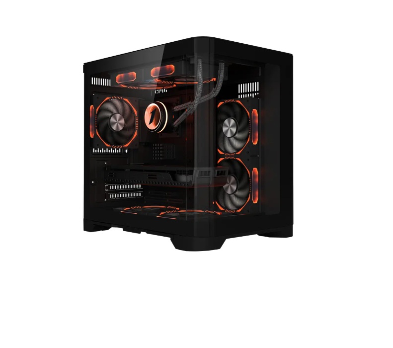 LuxuryCUBE PC GAMING PROLIGHT® AMD Ryzen 5 9600X, 16GB RAM DDR5, 1TBSSD, Nvidia RTX 5060TI 16Gb,Wifi+BT,Lichid, preinstalare Windows 11 Home/Pro