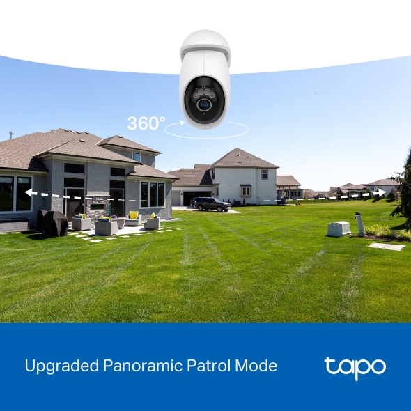 Camera Supraveghere Smart WiFi TP-Link Tapo C560WS Outdoor, Pan/Tilt 360°, 8MP 4K, AI Face Recognition, WiFi 6, Color Night Vision, IP66