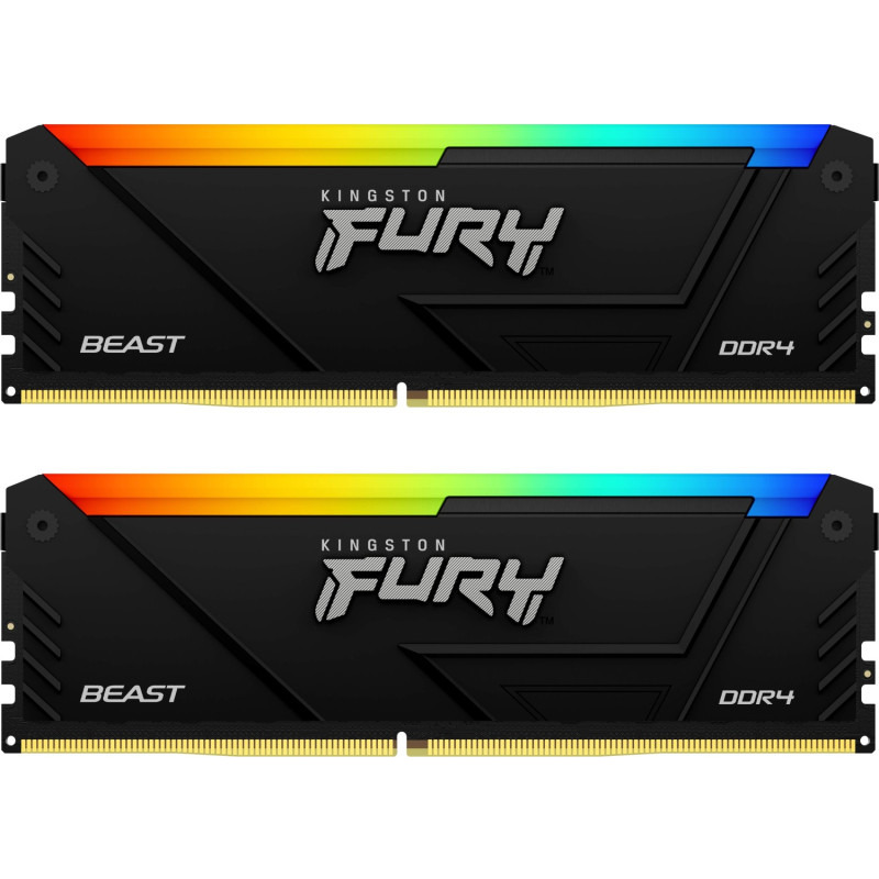 Memorie DDR4 Kingston 32GB 3200MT/s DDR4 CL16 DIMM (Kit of 2) FURY Beast